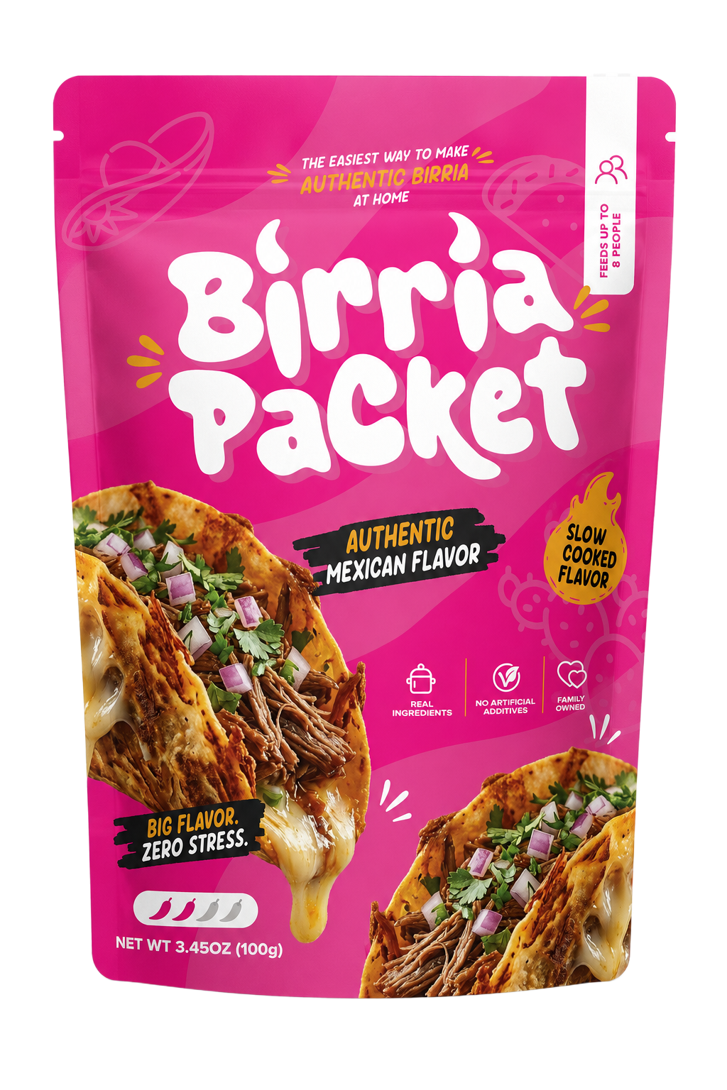 Birria Packet 3.45oz seasoning pouch